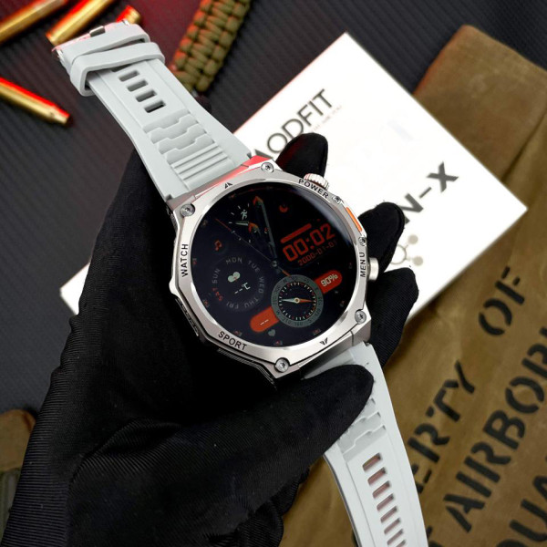 Розумний годинник Modfit Titan-X Silver Silica фото 5