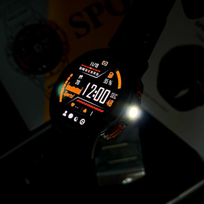 Умные смарт часы Modfit Pathfinder GPS Compass Black Steel + Ремешок в подарок