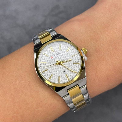 Curren 8439L Silver-Gold-White