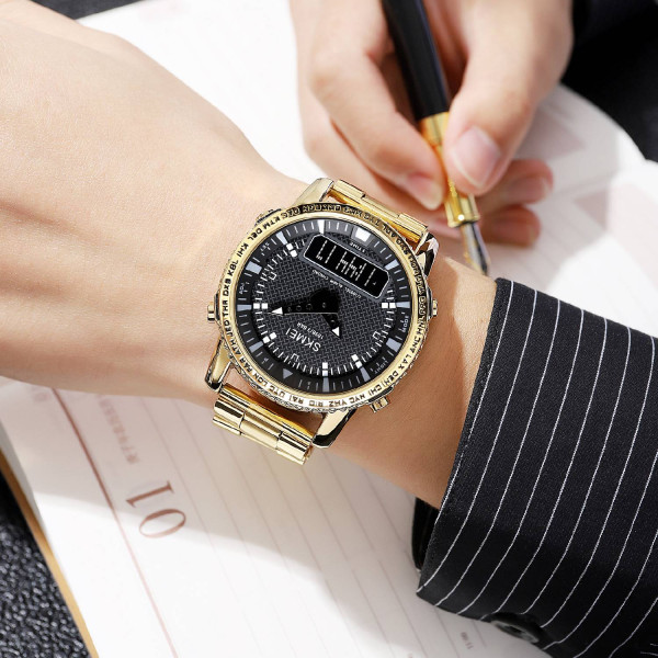 Мужские часы Skmei 1898GDBK Gold-Black фото 4