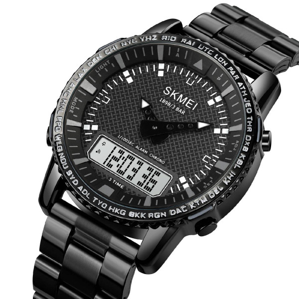 Мужские часы Skmei 1898BKWT Black-White фото 3