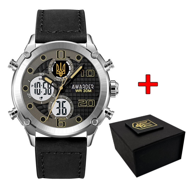 Awarder 017BKWT Тризуб золото Silver-White фото 1