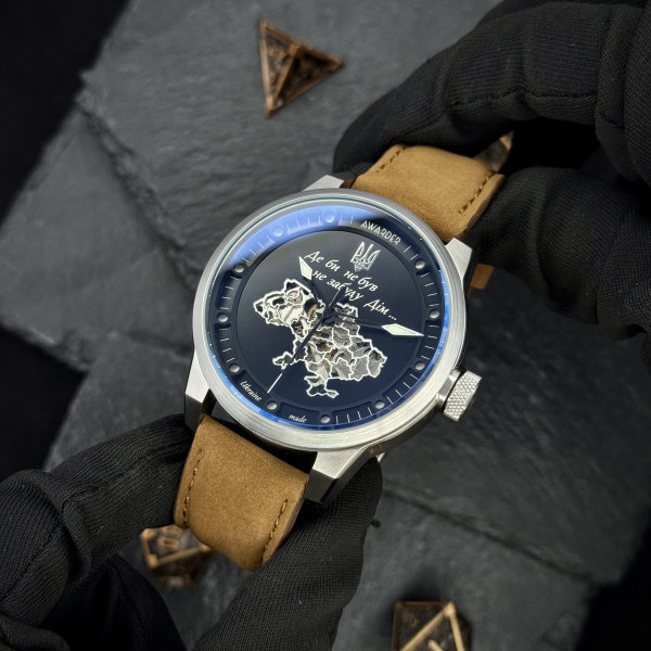 Мужские часы Awarder 058 Де би не був Silver-White-Brown фото 8