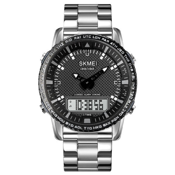 Чоловічий годинник Skmei 1898SIWT Silver-White фото 1