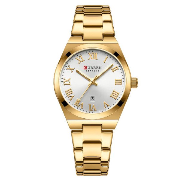 Женские часы Curren 9095 Gold-White фото 1