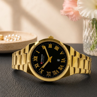 Женские часы Curren 9095 Gold-Black