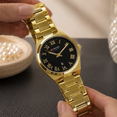 Женские часы Curren 9095 Gold-Black