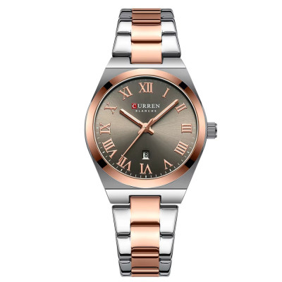 Curren 9095 Gold-Silver-Brown