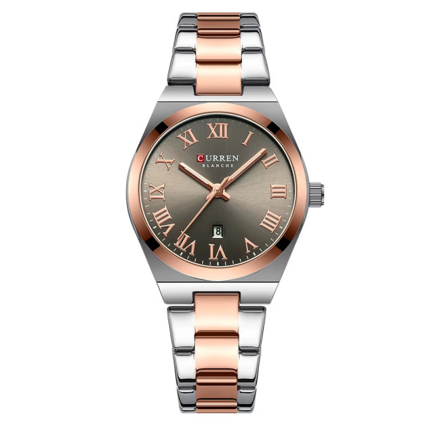 Женские часы Curren 9095 Gold-Silver-Brown