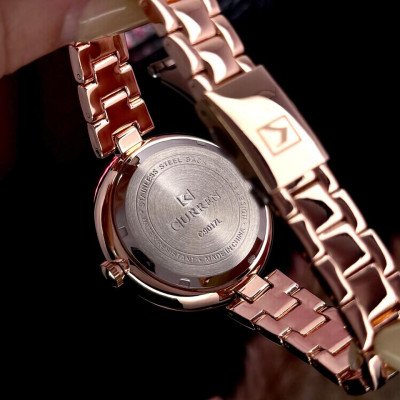 Curren 9017 Rose Gold-Red