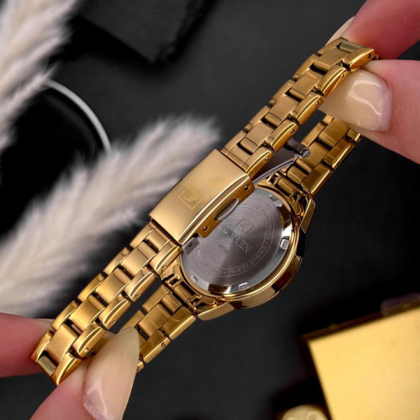 Женские часы Сurren 9094 Gold-Black фото 8