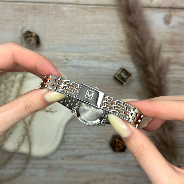 Женские часы Сurren 9111 Silver-Gold-Brown фото 9