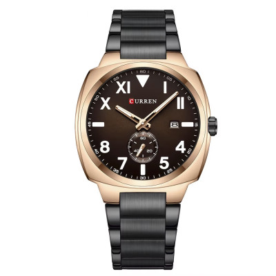 Сurren 8472 Black-Rose Gold-Brown