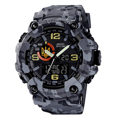 Awarder 002 Тризуб золото Сірий камуфляж + Коробка.