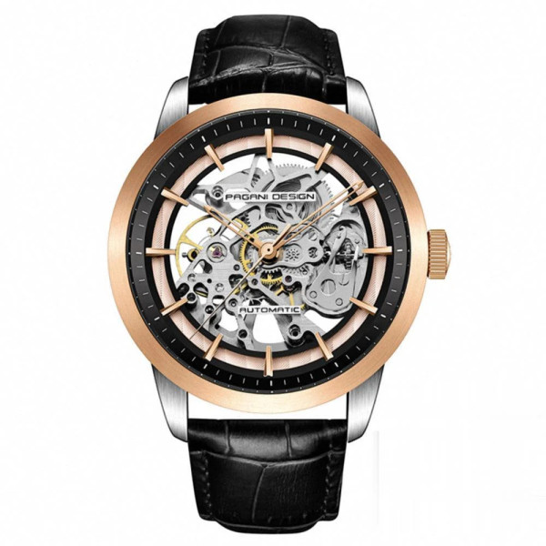 Чоловічий годинник Pagani Design PD-1638 Silver-Gold-Black фото 1