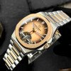 Мужские часы Pagani Design PD-YS025 Silver-Gold-Light Brown фото 3