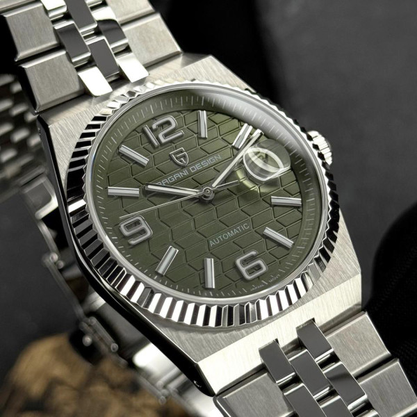 Чоловічий годинник Pagani Design PD-YS027 Silver-Green фото 3