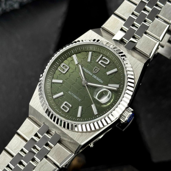 Чоловічий годинник Pagani Design PD-YS027 Silver-Green фото 4
