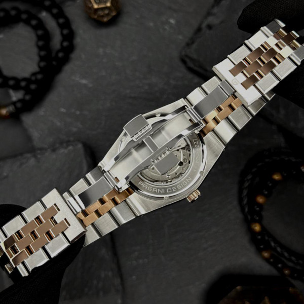 Мужские часы Pagani Design PD-YS027 Silver-Gold-Black фото 9