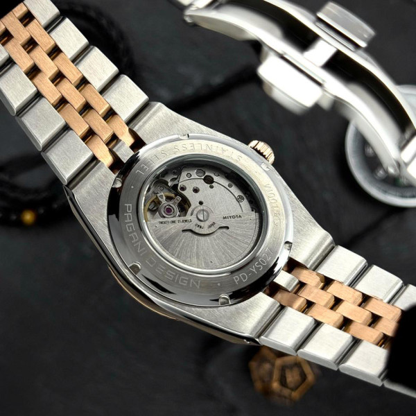 Чоловічий годинник Pagani Design PD-YS027 Silver-Gold-White фото 8