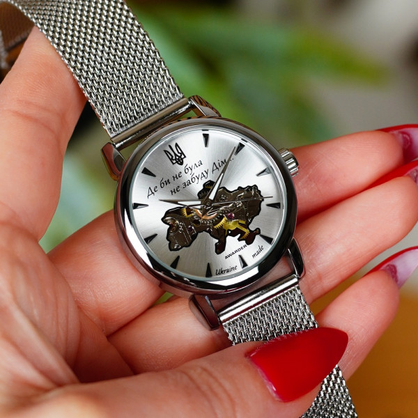 Жіночий годинник Awarder 028-3D Silver-White Де би не була фото 8