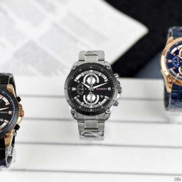 Мужские часы Curren 8360 Silver-Black фото 6