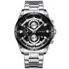 Чоловічий годинник Curren 8360 Silver-Black фото 2