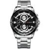 Чоловічий годинник Curren 8360 Silver-Black фото 3