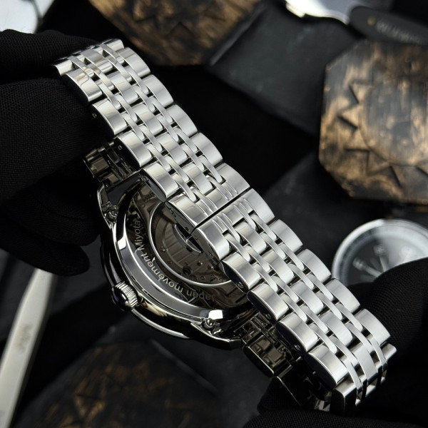 Чоловічий годинник Awarder 043-1 Де би не був Silver-Black Steel Miyota фото 9