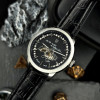 Чоловічий годинник Awarder 043-1 Де би не був Silver-Black Leather Miyota фото 4
