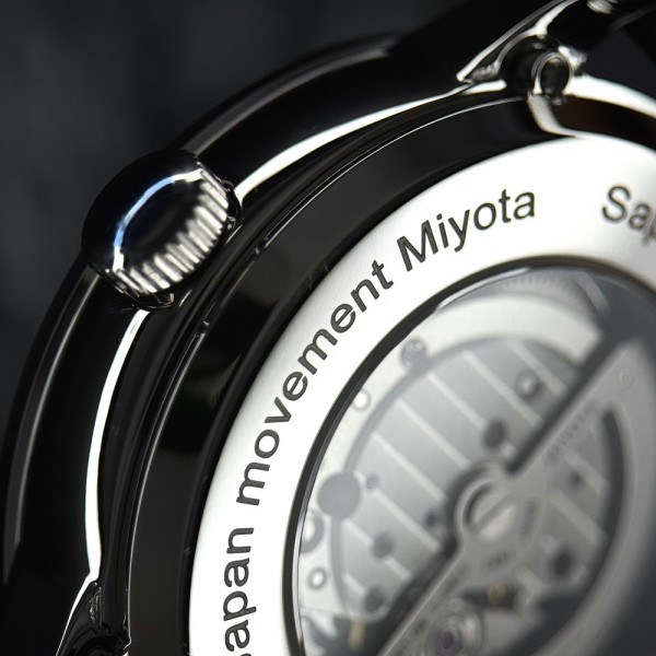 Чоловічий годинник Awarder 043-1 Де би не був Silver-Black Leather Miyota фото 10