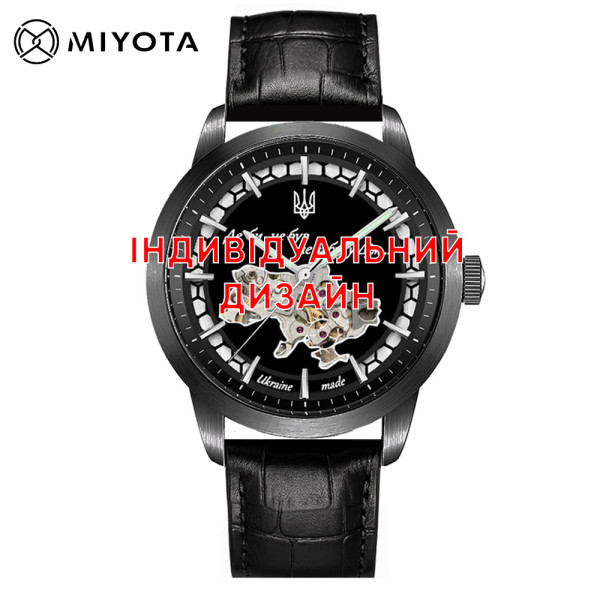 Awarder 043-1 All Black Leather Індивідуальний дизайн фото 1