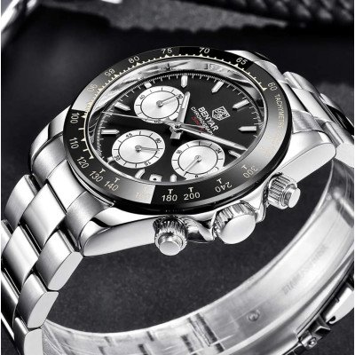 Benyar BY-5169 Silver-Black-White