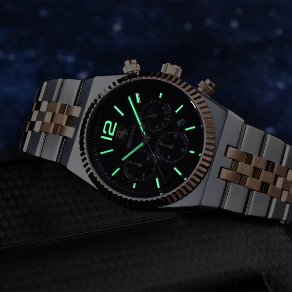 Benyar BY-5225 Silver-Rose Gold-Black фото 5