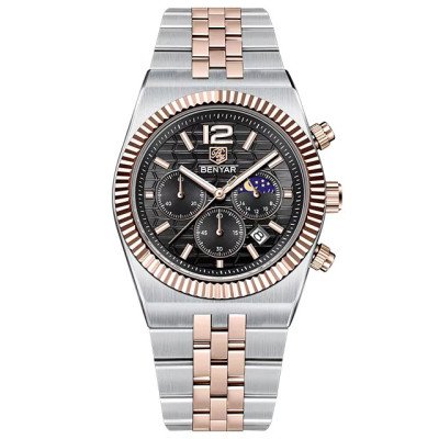 Benyar BY-5225 Silver-Rose Gold-Black