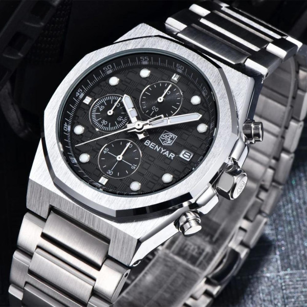 Benyar BY-5216 Silver-Black фото 3