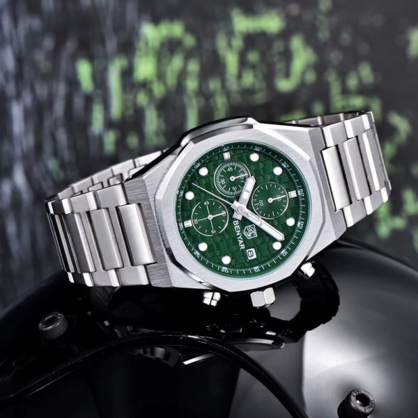 Benyar BY-5216 Silver-Green фото 6