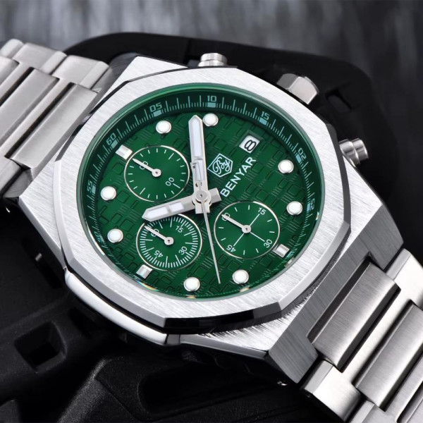 Benyar BY-5216 Silver-Green фото 5