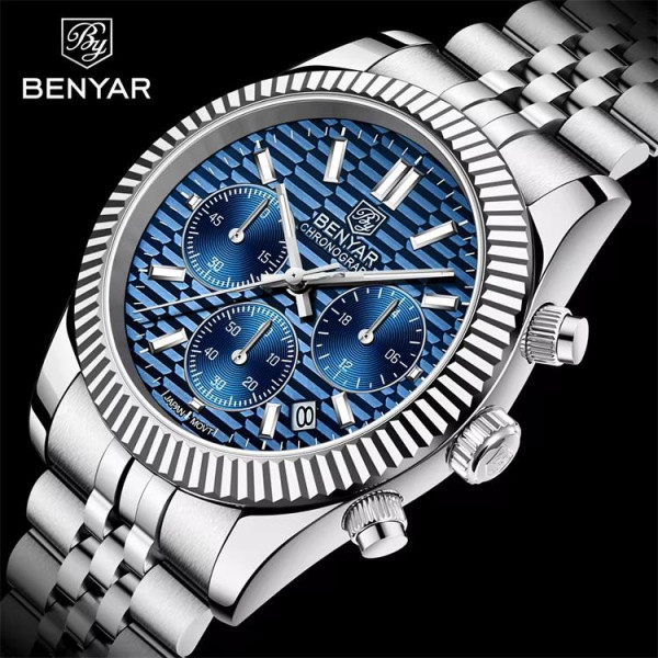 Benyar BY-S001 Silver-Blue фото 7