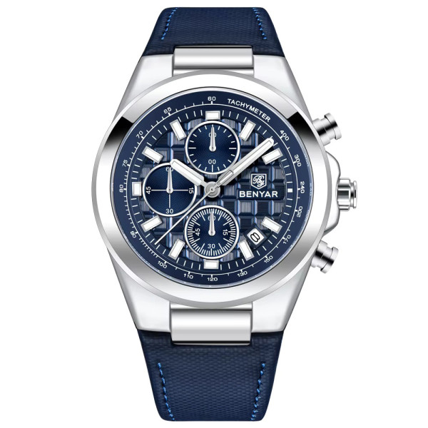 Мужские часы Benyar BY-5206 Silver-Blue фото 1
