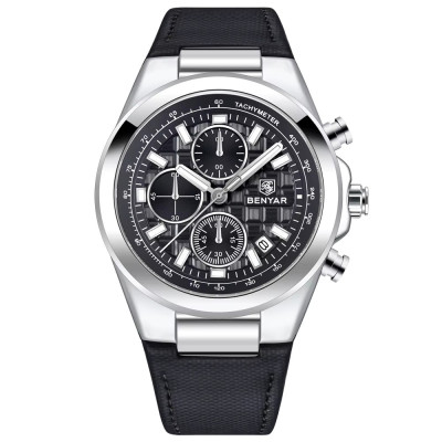 Мужские часы Benyar BY-5206 Silver-Black
