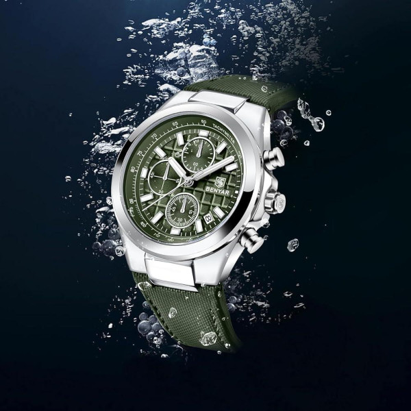 Benyar BY-5206 Silver-Green фото 4