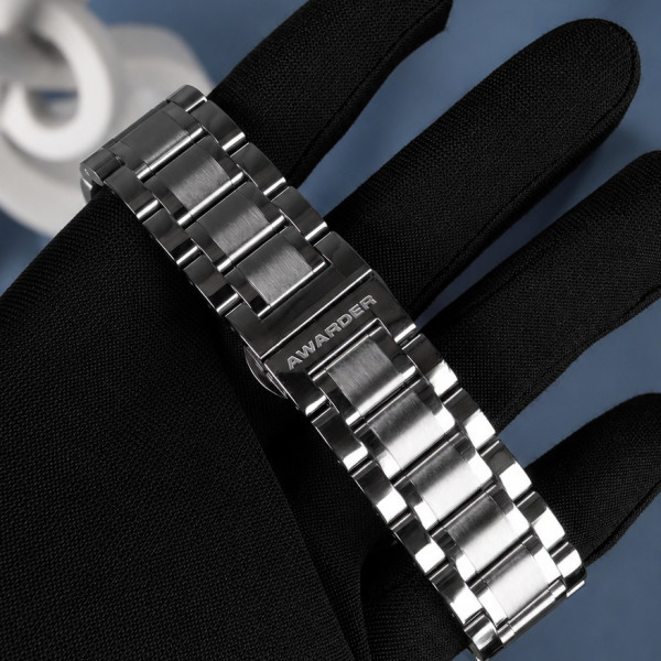 Чоловічий годинник Awarder 048 Не Забуду Дім Silver-Black Steel фото 8