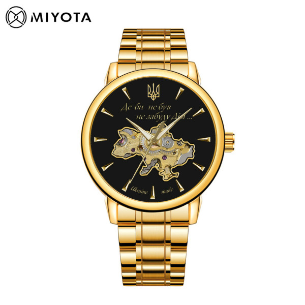 Мужские часы Awarder 048 Не Забуду Дім Gold-Black Steel фото 1