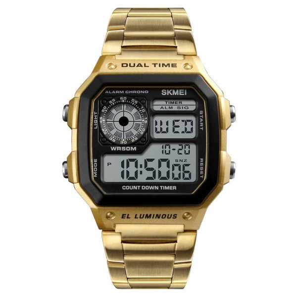 Мужские часы Skmei 1335GD Gold фото 1