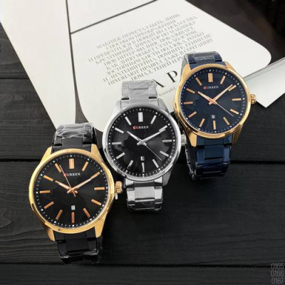 Curren 8366 Silver-Black