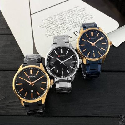 Curren 8366 Silver-Black