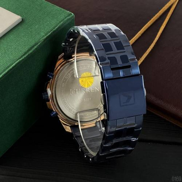 Мужские часы Curren 8337 Blue-Cuprum фото 4