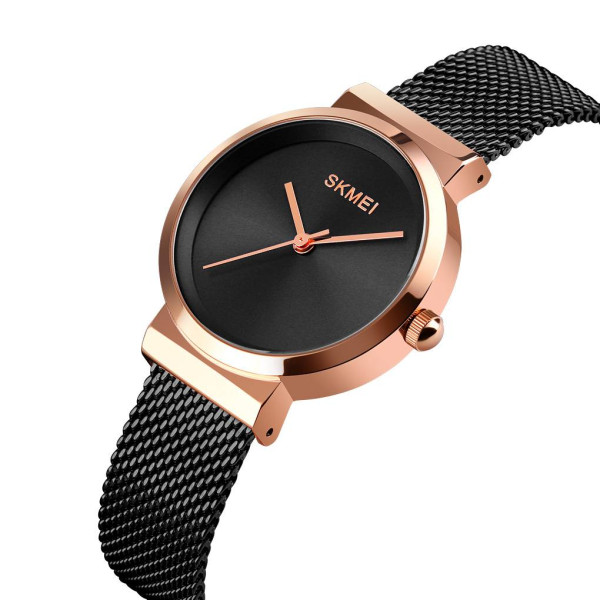 Жіночий годинник Skmei 1595RGBK Rose Gold-Black фото 3