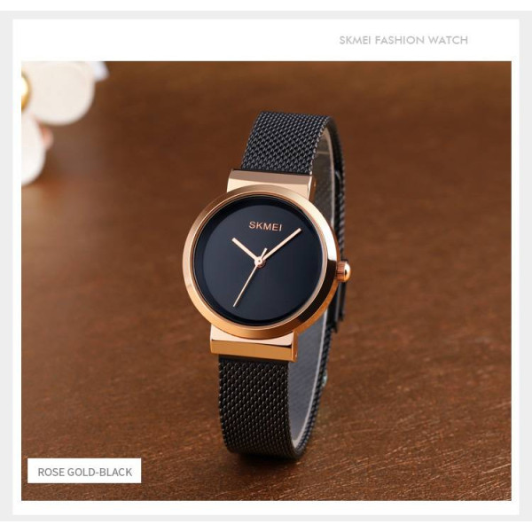 Жіночий годинник Skmei 1595RGBK Rose Gold-Black фото 5